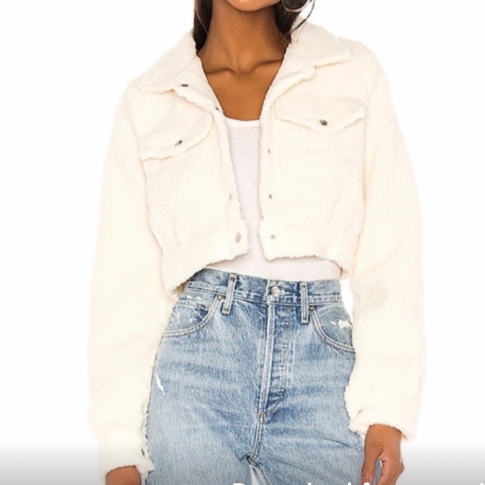 superdown Cream Teddy Jacket